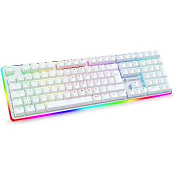 GameBooster G918 Fire Storm RGB Red Switch Mekanik Beyaz Oyun Klavyesi