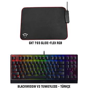 Razer BlackWidow V3 Tenkeyless - Türkçe + Trust GXT 765 Glide-Flex RGB Bundle