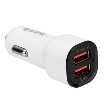 S-link SL-EC30L iPhone Lightning Kablolu 3.4A 2 USB Beyaz Ara arj Cihaz