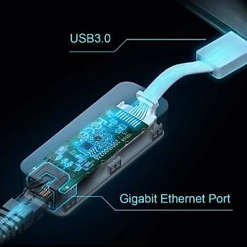 Tp-Link UE300 GigaBit USB3.0 Ethernet D�n��t�r�c� Adapt�r