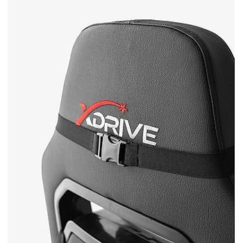 xDrive Gktrk Profesyonel Oyuncu Koltuu Kuma Gri/Siyah