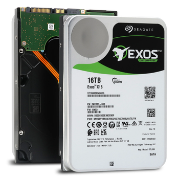 Seagate Exos 3.5 16TB 7200 512E/4KN ST16000NM001G HDD & Harddisk