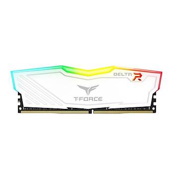 Team T-Force Delta RGB White 8GB (1x8GB) 3600MHz CL18 DDR4 Gaming Ram TF4D48G3600HC18J01