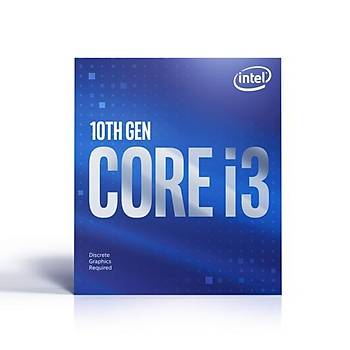 Intel i3-10105F LGA1200P Drt ekirdek 3.70 GHz Kutulu lemci