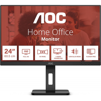 23.8 AOC 24E3QAF FHD HDMI DP Monitr