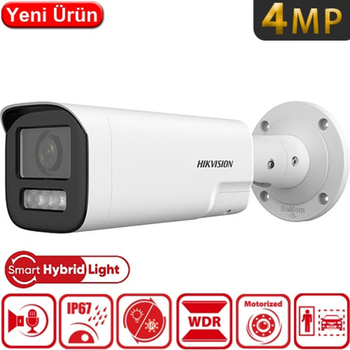 Hikvision DS-2CD1643G2-LIZSU 4Mp 2,8-12mm 360 Derece Motorize Lens Dual Light Dahili Mikrofon 50Mt Gece G�r��� SD Kart PoE Bullet IP G�venlik Kameras�