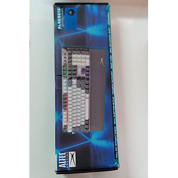 Altec Lansing ALGK8614GW Gri/Beyaz BLUE SWITCH Rainbow Mekanik Gaming Oyuncu Klavyesi (OUTLET)