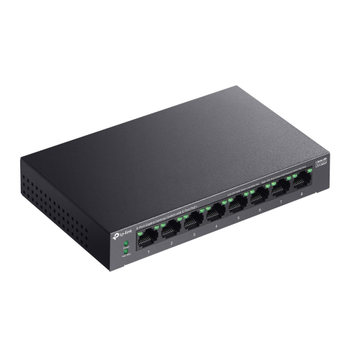 TP-LINK LS108GP Green Tech 8 Port GigaBit PoE 62W Y�netilemez Metal Kasal� Switch