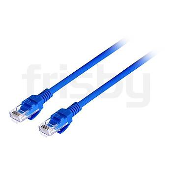 Frısby FA-C6E01 Cat6 Patch Kablo Mavi 1 Metre