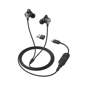 LOGITECH ZONE KABLOLU EARBUDS TEAMS GRAPHITE 981-001009
