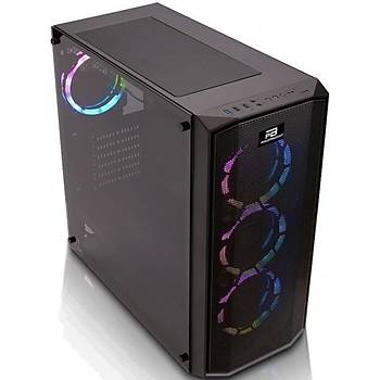Powerboost X58RGB 650w 80+ USB 3.0 Mesh 6xRGB Fanl� Gaming Kasa
