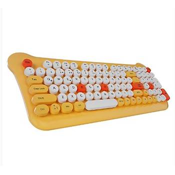 Everest Bunny KM-6244 Sar� Kablosuz Oyuncu Mekanik Q Klavye Mouse Seti