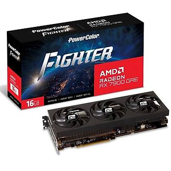 PowerColor Fighter RX7900GRE 16G-F/OC 16GB GDDR6 256Bit Ekran Kart