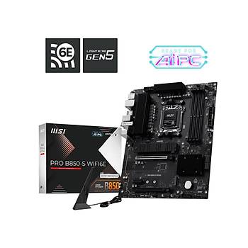 MSI Pro B850-S WIFI6E AMD AM5 DDR5 ATX Anakart