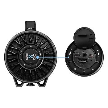 Mikado S40 ECLIPSE Led Ikl Bluetooth/USB/AUX/FM Speaker Hoparlr