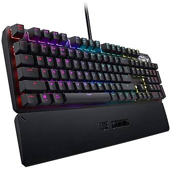 Asus Tuf Gaming K3 Aura Sync RGB Optik Mekanik Türkçe Oyuncu Klavyesi Bilek Desteği Suya ve Toza Dayanıklı Red Switch Oyuncu Klavyesi