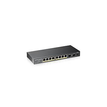 Zyxel GS1100-10HP 8 Port 10/100/1000 Mbps 2 SFP Port Ynetilemez PoE Switch