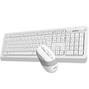 A4 Tech FG1010 Q 2.4 GHZ Usb Klavye + Mouse Kablosuz Set Beyaz