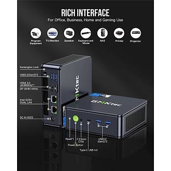 GMKTec K7 Plus Intel i7 13620H 32 GB DDR5 1 TB SSD Wi-Fi 6 BT 5.2 Windows 11 Pro Mini PC