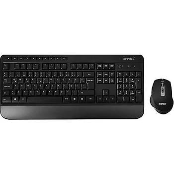 Everest KM-5300 Siyah Kablosuz Q Multimedia Klavye + Mouse Set