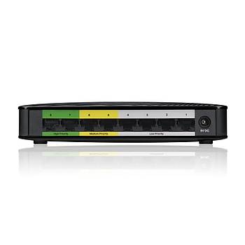 Zyxel GS-108S V2 8 Port 10/100/1000 Mbps Ynetilemez Gigabit Switch