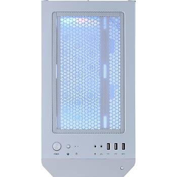 MSI MAG Forge M100R ARGB Fanl� Beyaz Micro ATX Oyuncu Kasas�