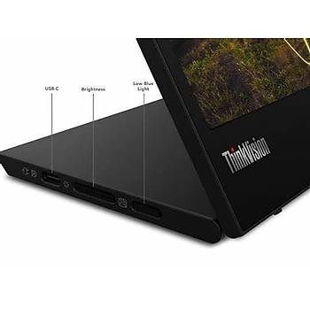 Lenovo ThinkVision M15 62CAUAT1WL 15.6 Full HD 6ms Type-C IPS Ta��nabilir Monit�r
