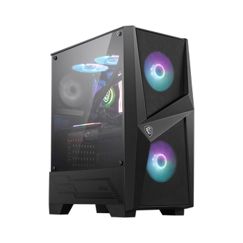 MSI MAG FORGE 100R Temperli Cam 2x A-RGB Fan 1x 120mm Fan 650W 80+ Bronze PSU ATX Gaming Bilgisayar Kasas
