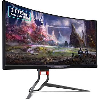 Acer Predator 34 X34PBMIPHZX Led 3440x1440 4K 4MS 120HZ G-Sync 100M:1 300 Nits (HDMI, DP) MM erevesiz Curved Gaming Siyah Monitr