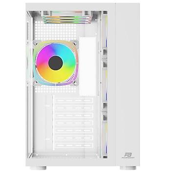 PowerBoost PB-SS02W Sea View USB 3.0 ATX 7 x ARGB Fanl� Beyaz Kasa