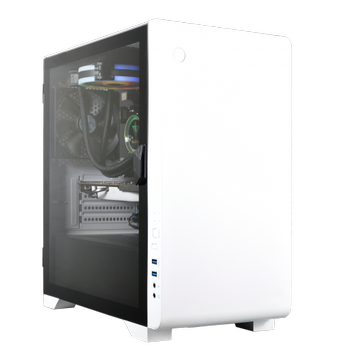 Gamdias Mars E2 500W Tempered Glass White Edition Gaming Bilgisayar Kasas