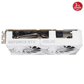 Asus Dual Geforce RTX 5060 8GB DUAL-RTX5060-O8G-WHITE GDDR7 128Bit DX12 Gaming Beyaz Ekran Kart�