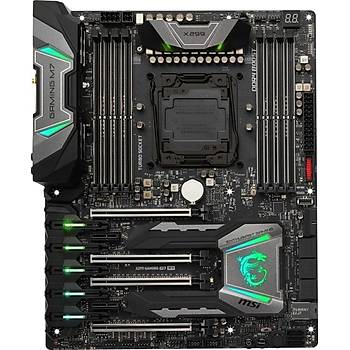 Msi X299 Gaming M7 ACK Soket 2066 DDR4 4500 (Oc) M.2 Usb 3.1 Wifi BT RGB Atx Anakart
