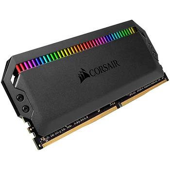 Corsair CMT64GX4M4Z3600C18 64GB (4X16GB) DDR4 3600MHz CL18 Dominator Platinum RGB Soutuculu Siyah DIMM Bellek Ram