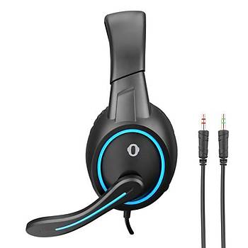 Snopy SN-GX1 Ergo Siyah/Mavi Gaming Mikrofonlu Kulaklk