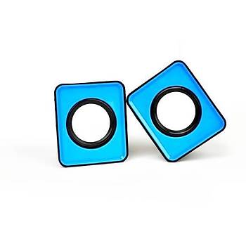 Hiper MS-10M Kablolu Speaker Mavi Ses Sistemi