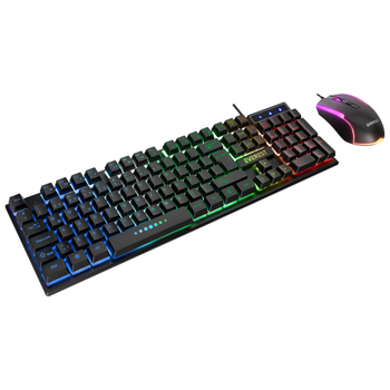 Everest KM-198 Luminax Rainbow I��kl� T�rk�e Q USB Kablolu Gaming Klavye Mouse Set