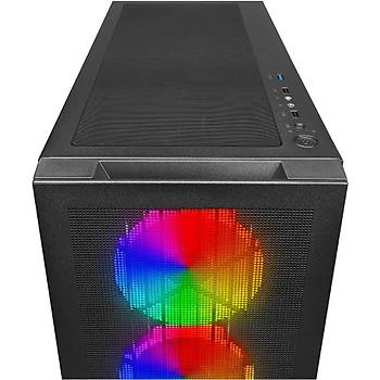 PowerBoost VK-G4306S USB 3.0 Mesh ARGB Ring Fanl� Gaming Kasa