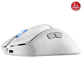 Asus Rog Keris II Wireless Ace Aura Sync Rgb Beyaz Oyuncu Mouse