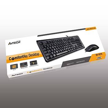 A4 Tech KR-9276 Q Usb Standart Klavye+Optik Mouse