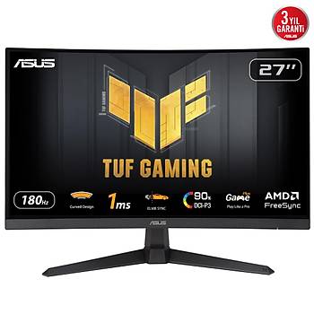 Asus Tuf Gaming VG27VQ3B 27 VA Free Sync Full HD 1ms 180Hz Display Port HDMI MM Vesa Monit�r