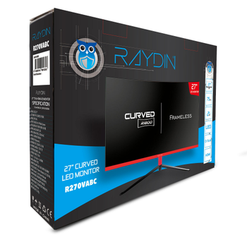 Raydin R270VABC 27 In D-Sub HDMI erevesiz Curved VA LED Monitr