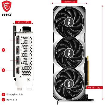 MSI RTX 4070 Super 12G Ventus 3X OC RTX4070S 12GB GDDR6X 192Bit Ekran Kart�