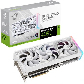Asus ROG-STRIX-RTX4090-O24G-WHITE 24Gb 384Bit GDDR6X 2xHDMI 3xDP GAMING Ekran Kart