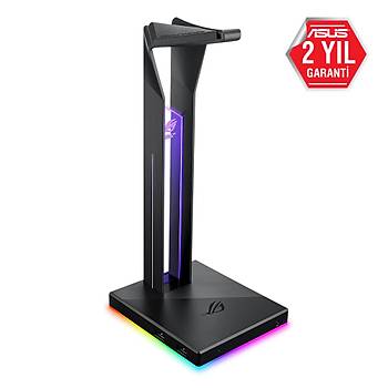 Asus Rog Throne QI Kablosuz arj 7.1 Surround Ses ift USB 3.1 Yuvas ve Aura Sync Destekli Kulaklk Stand