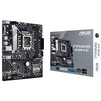 Asus PRIME H610M-A D4 Intel LGA1700 DDR4 Micro ATX Anakart