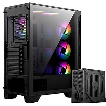 MSI Mag Forge 120A B65 Temperli Cam 6 x120mm Auto RGB Fan 650W Bronz ATX Gaming Bilgisayar Kasas�
