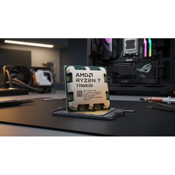 AMD Ryzen 7 7700X3D 8 �ekirdek 4,00-4.50GHz 104Mb AM5 Tray ��lemci (Dahili Grafik VAR, Fan YOK