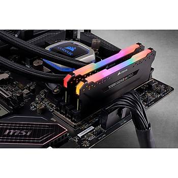 Corsair CMW32GX4M2Z3200C16 32GB (2X16GB) DDR4 3200MHz CL16 Vengeance Black RGB Pro Soutuculu DIMM Bellek Ram