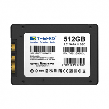 TwinMOS TM512GH2UGL 512GB 2.5 SATA3 SSD 580-550Mb/s 3DNAND